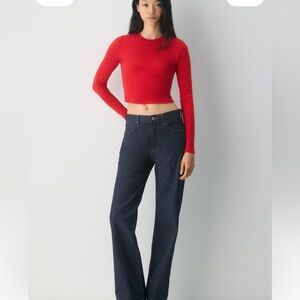 Aritzia HomeStretch™ Rib Crew Waist Longsleeve
